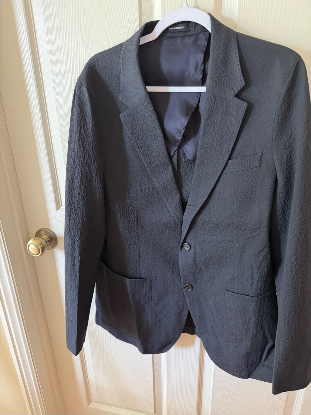 Todd Snyder Navy Seersucker Madison Jacket Sz 40r. New
